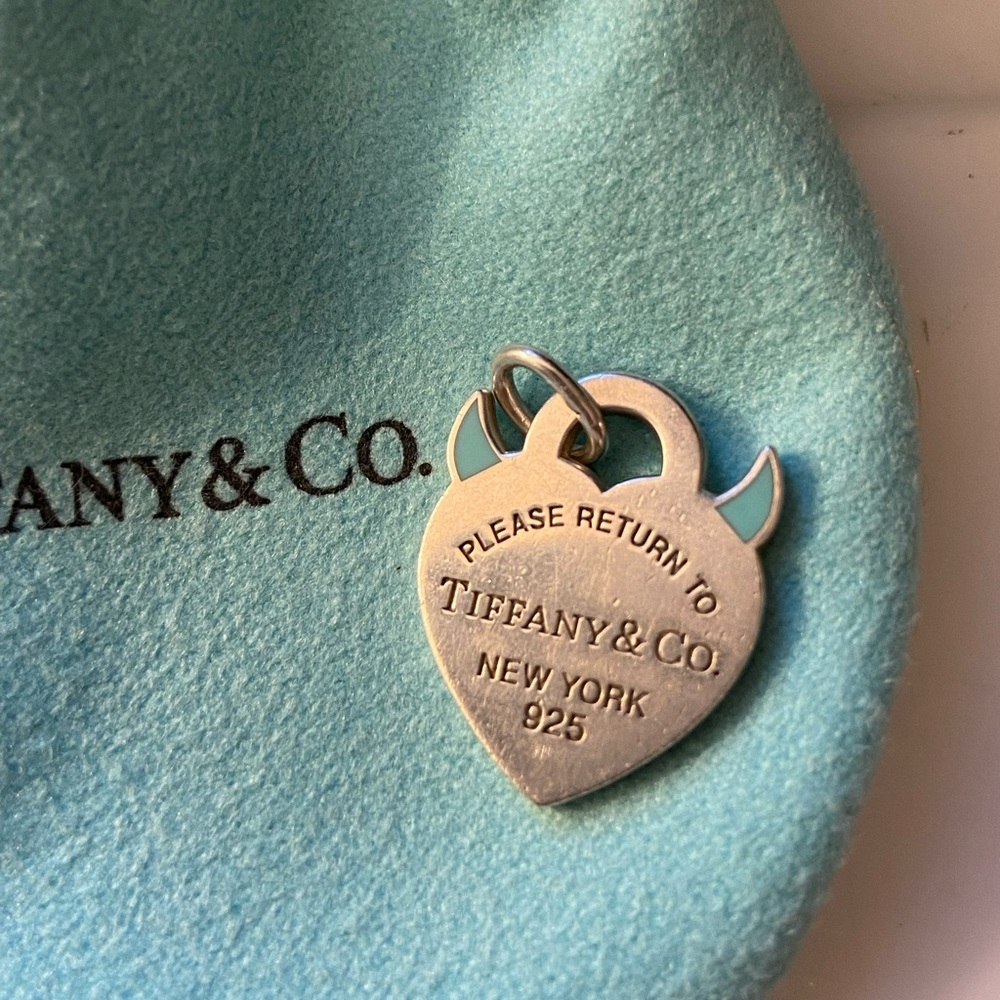 Tiffany devil heart charm